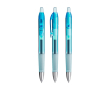 Intrekbare plastic pen met blauwe inkt Intensity® Gel Clic BIC® kleur doorzichtig lichtblauw