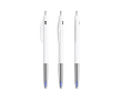 Intrekbare, ergonomische kunststof pen met blauwe inkt BIC® kleur wit
