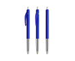 Intrekbare, ergonomische kunststof pen met blauwe inkt BIC® kleur blauw