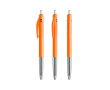 Intrekbare, ergonomische kunststof pen met blauwe inkt BIC® kleur oranje