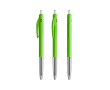 Intrekbare, ergonomische kunststof pen met blauwe inkt BIC® kleur appel groen