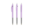 Intrekbare, ergonomische kunststof pen met blauwe inkt BIC® kleur lila