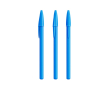 Plastic pen met klassieke dop en blauwe inkt Style BIC® kleur blauw