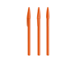 Plastic pen met klassieke dop en zwarte inkt Style BIC® kleur oranje