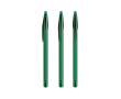 Plastic pen met klassieke dop en blauwe inkt Style BIC® kleur doorzichtig groen