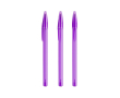 Plastic pen met klassieke dop en blauwe inkt Style BIC® kleur doorzichtig paars