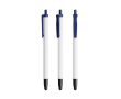 Gerecyclede plastic pen met stylus en zwarte inkt BIC® kleur marineblauw
