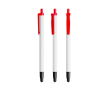 BIC® balpen van gerecycled plastic met touchscreenpunt, blauwe inkt kleur rood