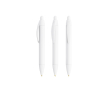 Plastic pen met 360º-opdruk en zwarte inkt Wide Body Mini BIC® kleur wit