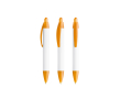 Plastic pen met 360º-opdruk en zwarte inkt Wide Body Mini BIC® kleur doorzichtig oranje