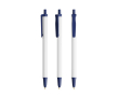 Gerecyclede plastic bpen met groot drukoppervlak en zwarte inkt BIC® kleur marineblauw