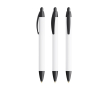 Gerecyclede plastic BIC® pen met breed profiel en zwarte inkt kleur zwart