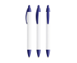 BIC® balpen van gerecycled plastic met brede houder en blauwe inkt kleur marineblauw