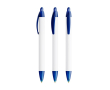 BIC® balpen van gerecycled plastic met brede houder en blauwe inkt kleur doorzichtig blauw