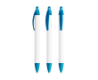 BIC® balpen van gerecycled plastic met brede houder en blauwe inkt kleur doorzichtig lichtblauw
