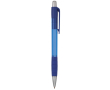 Transparante kunststof klikpen met blauwe inkt Striped Grip BIC® kleur blauw