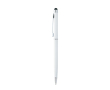 Metalen pen met stylus en blauwe inkt Sleek Stylus BIC® kleur wit