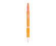 Plastic pen met translucente behuizing en blauwe inkt Click BIC® kleur oranje