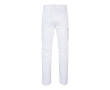 Unisex werkbroek met logo, van polyester 240 g/m² Velilla kleur wit