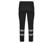 Unisex werkbroek met reflecterende details 240 g/m² Velilla kleur zwart