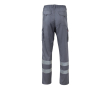 Unisex werkbroek met reflecterende details 240 g/m² Velilla kleur grijs