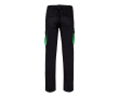 Unisex werkbroek, tweekleurig, van katoen 240 g/m² Velilla kleur groen
