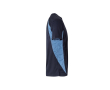 Werk shirt, tweekleurig, volledig van polyester 160 g/m² Velilla kleur lichtblauw
