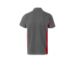 Werkpolo van piqué, tweekleurig, korte mouw 180 g/m² Velilla kleur rood