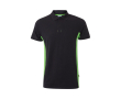 Tweekleurige werkpolo van piqué stof 180 g/m² Velilla kleur groen