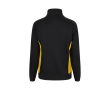 Tweekleurige fleece werktrui van katoen 260 g/m² Velilla kleur geel