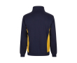 Werktrui van fleece, van polyester en katoen 260 g/m² Velilla kleur geel