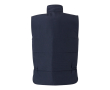 Werkvest met logo, gevoerd, van polyester 220 g/m² Velilla kleur marineblauw