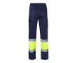 Unisex werkbroek van polyester en katoen 210 g/m² Velilla kleur geel