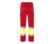 Werkbroek van katoen en polyester, reflecterend 210 g/m² Velilla kleur rood