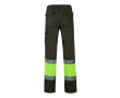 Unisex werkbroek van katoen en polyester 210 g/m² Velilla kleur miliair groen