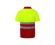 Werkpolo met korte mouwen, van polyester 160 g/m² Velilla kleur rood