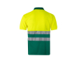 Werkpolo met korte mouwen, van polyester 160 g/m² Velilla kleur groen