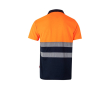 Extra grote werkpolo met hoge zichtbaarheid 160 g/m² Velilla kleur oranje