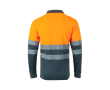 Extra grote werkpolo met logo, van polyester 160 g/m² Velilla kleur oranje
