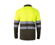 Werkpolo met lange mouwen, van polyester 160 g/m² Velilla kleur miliair groen