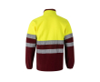 Unisex fleece werkjas met reflecterende details 280 g/m² Velilla kleur bordeaux