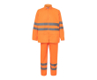 Regenpak met reflecterende details 130 g/m² Velilla kleur neon oranje