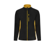 Fleece werkjas van polyester met zakken 220 g/m² Velilla kleur donkergeel