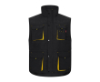 Unisex werkvest met zakken, van polyester 120 g/m² Velilla kleur geel