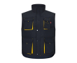 Werkvest met meerdere zakken, van polyester, 120 g/m² Velilla kleur geel