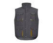 Unisex werkvest met zakken, van polyester 120 g/m² Velilla kleur lichtgeel