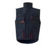 Werkvest met meerdere zakken, van polyester, 120 g/m² Velilla kleur oranje