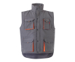 Unisex werkvest met zakken, van polyester 120 g/m² Velilla kleur donker oranje