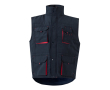 Werkvest met meerdere zakken, van polyester, 120 g/m² Velilla kleur rood