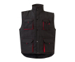 Unisex werkvest met zakken, van polyester 120 g/m² Velilla kleur donkerrood